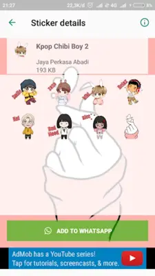 Love Cute Korean Chibi Kpop St android App screenshot 3