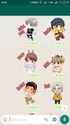 Love Cute Korean Chibi Kpop St android App screenshot 6